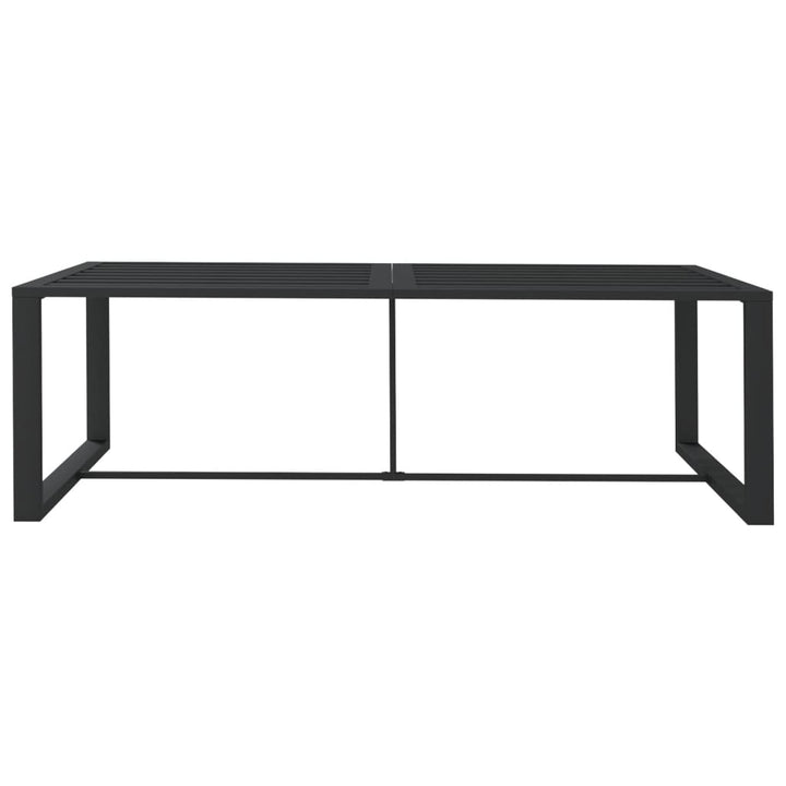 Matbord För Trädgården Antracit 120X60X66 Cm Aluminium