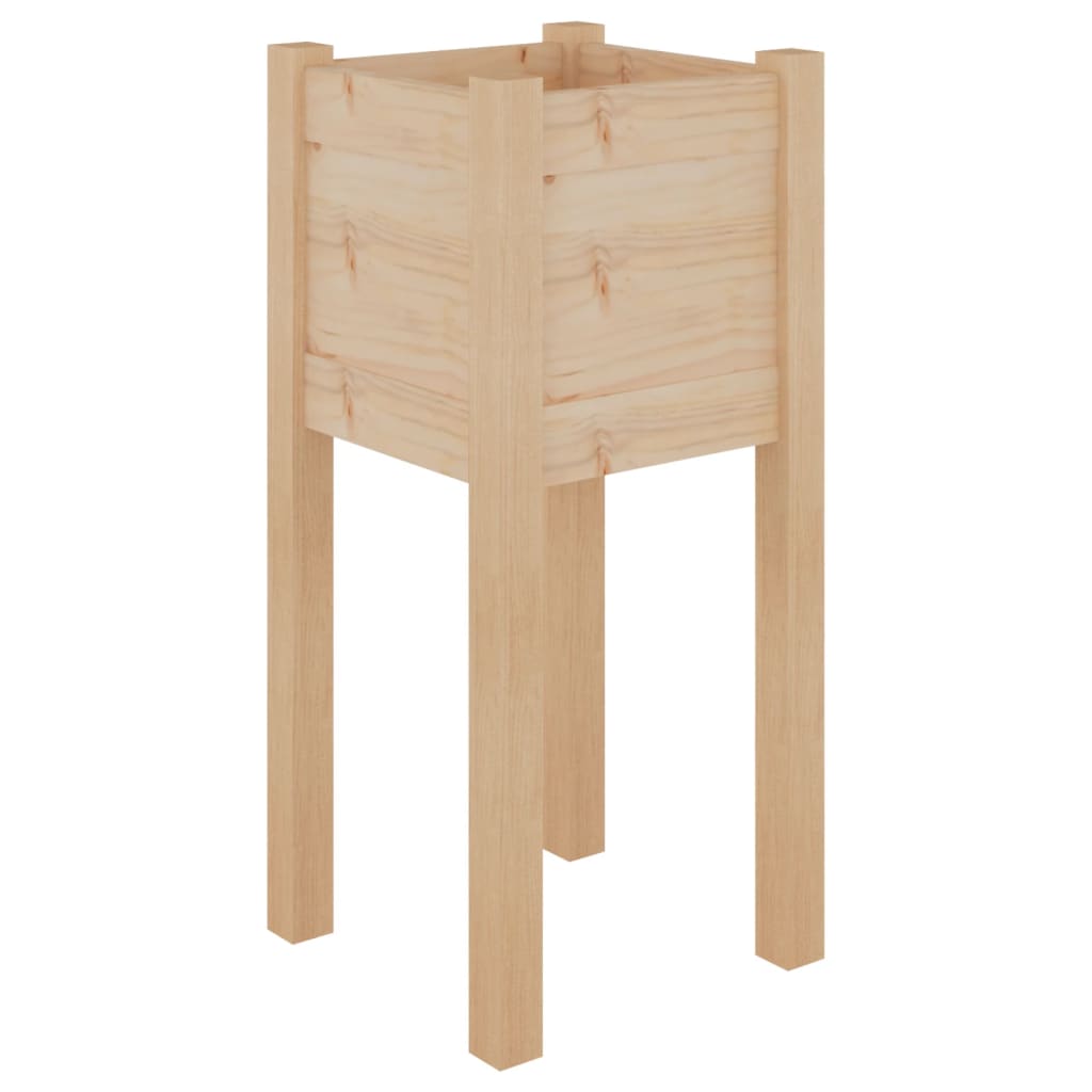 Odlingslåda 31X31X70 Cm Massiv Furu