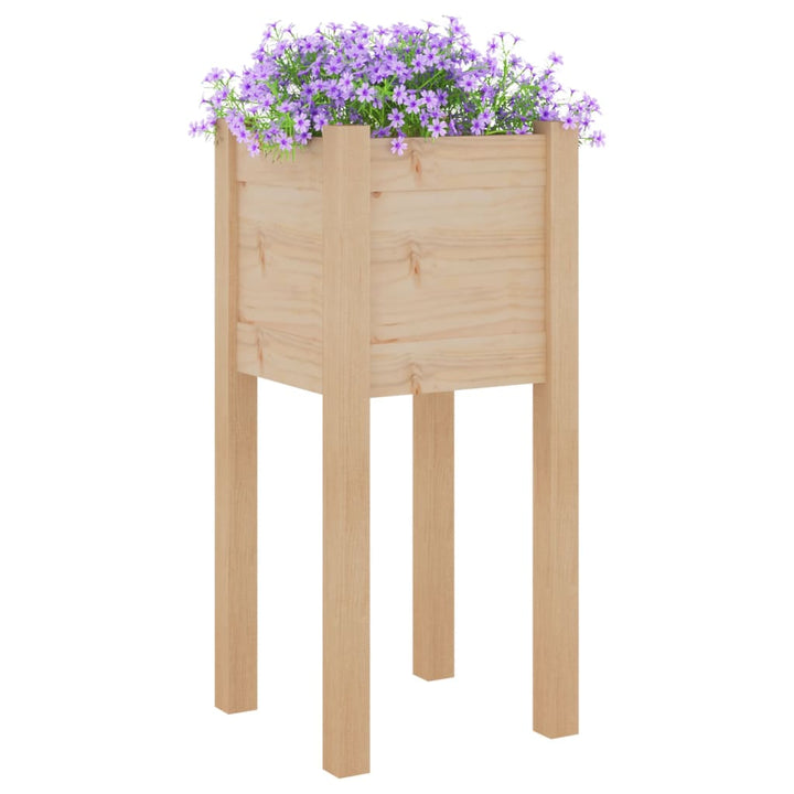 Odlingslåda 31X31X70 Cm Massiv Furu
