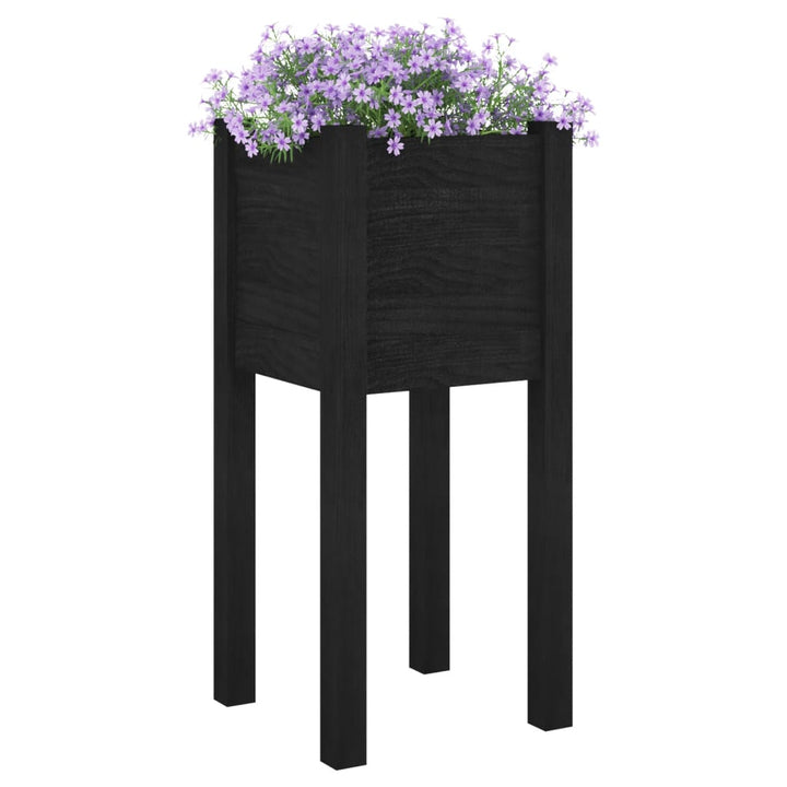 Odlingslåda 31X31X70 Cm Massiv Furu