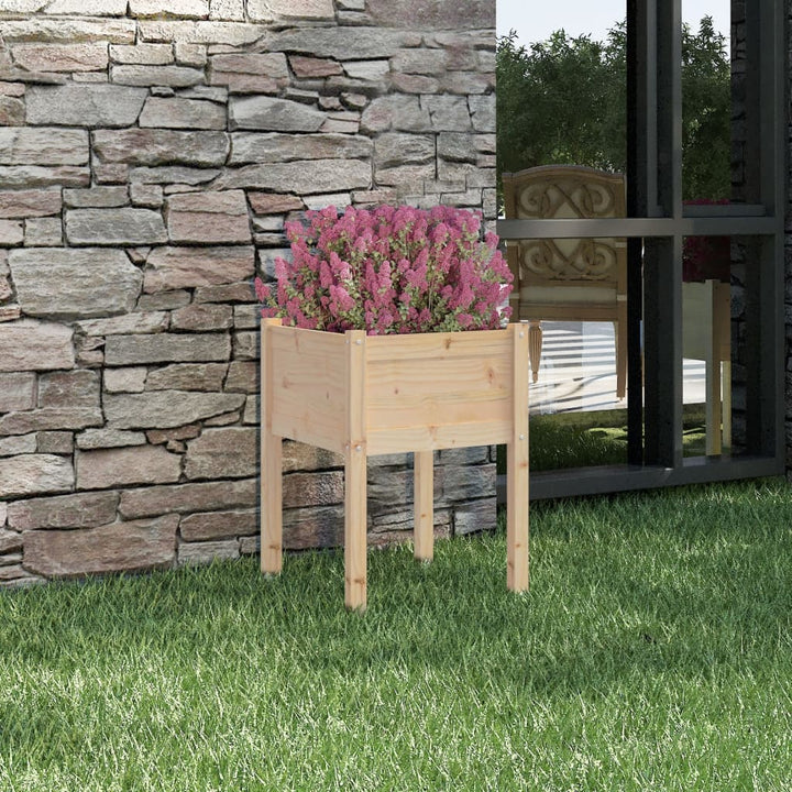 Odlingslådor 2 St 50X50X70 Cm Massiv Furu