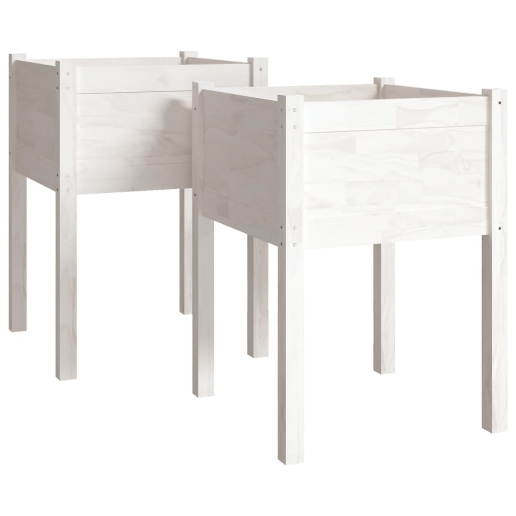 Odlingslådor 2 St 50X50X70 Cm Massiv Furu