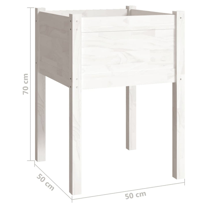 Odlingslådor 2 St 50X50X70 Cm Massiv Furu