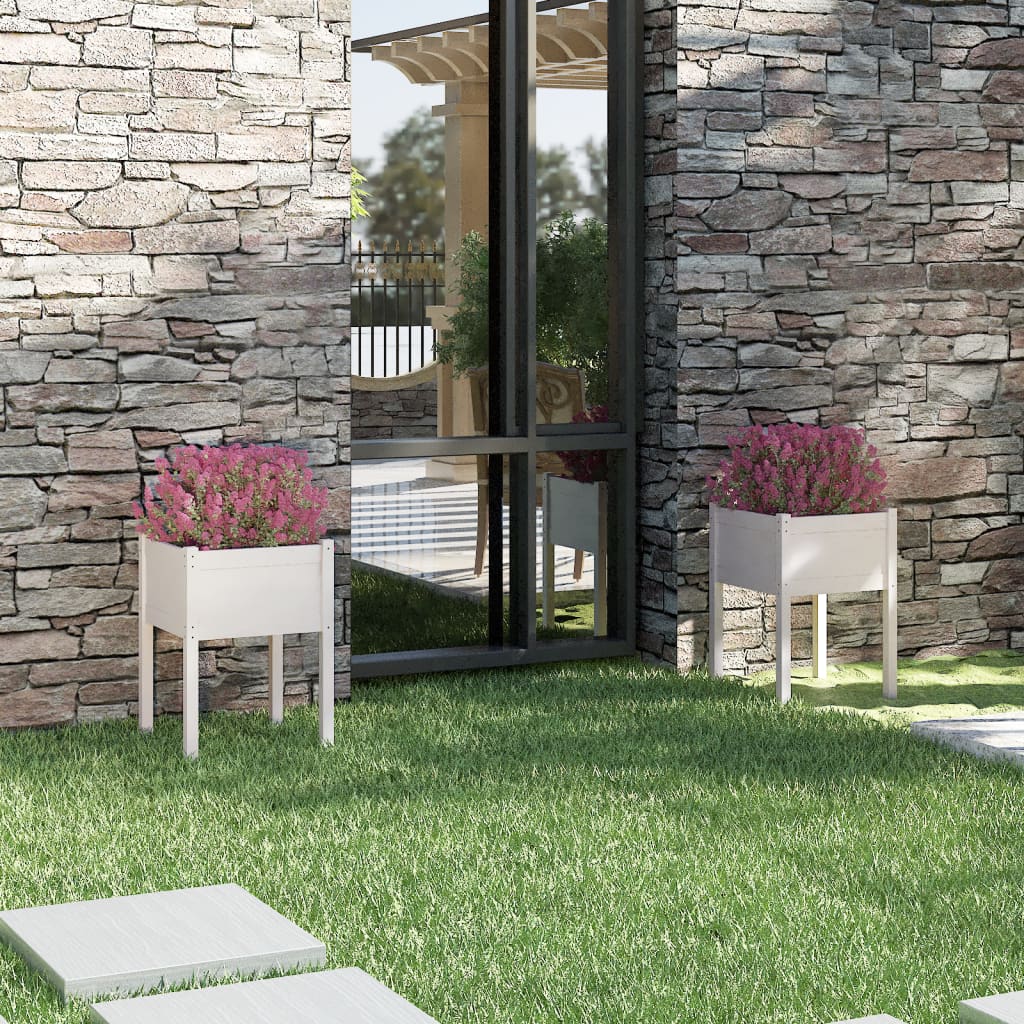 Odlingslådor 2 St 50X50X70 Cm Massiv Furu