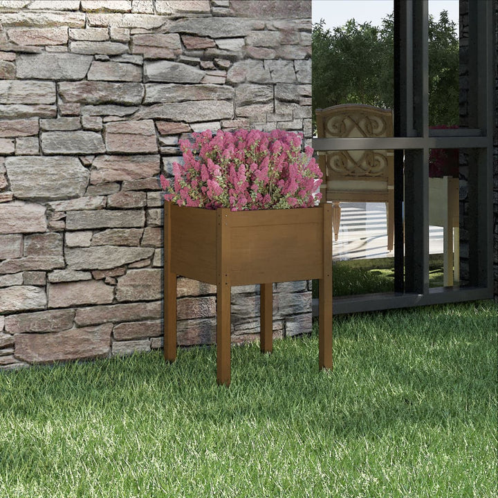 Odlingslådor 2 St 50X50X70 Cm Massiv Furu