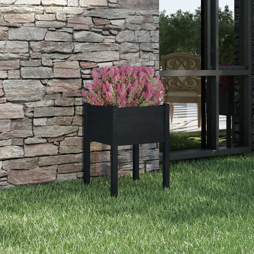 Odlingslådor 2 St 50X50X70 Cm Massiv Furu