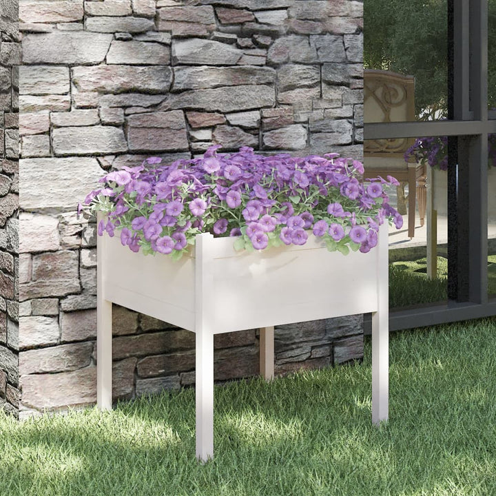 Odlingslåda 2 St 70X70X70 Cm Massiv Furu