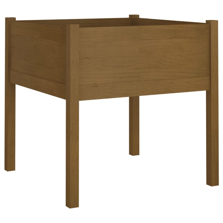 Odlingslåda 2 St 70X70X70 Cm Massiv Furu
