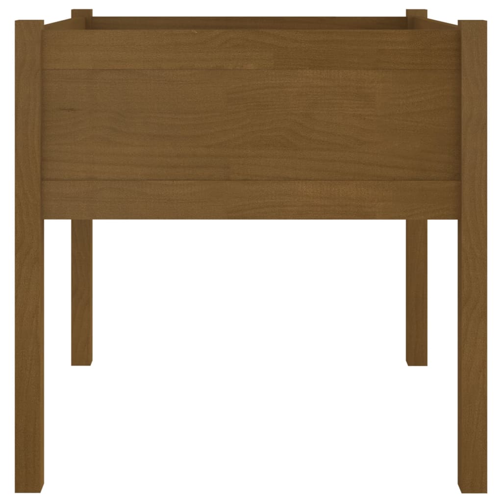 Odlingslåda 2 St 70X70X70 Cm Massiv Furu