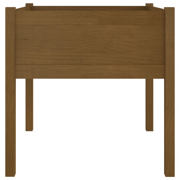 Odlingslåda 2 St 70X70X70 Cm Massiv Furu