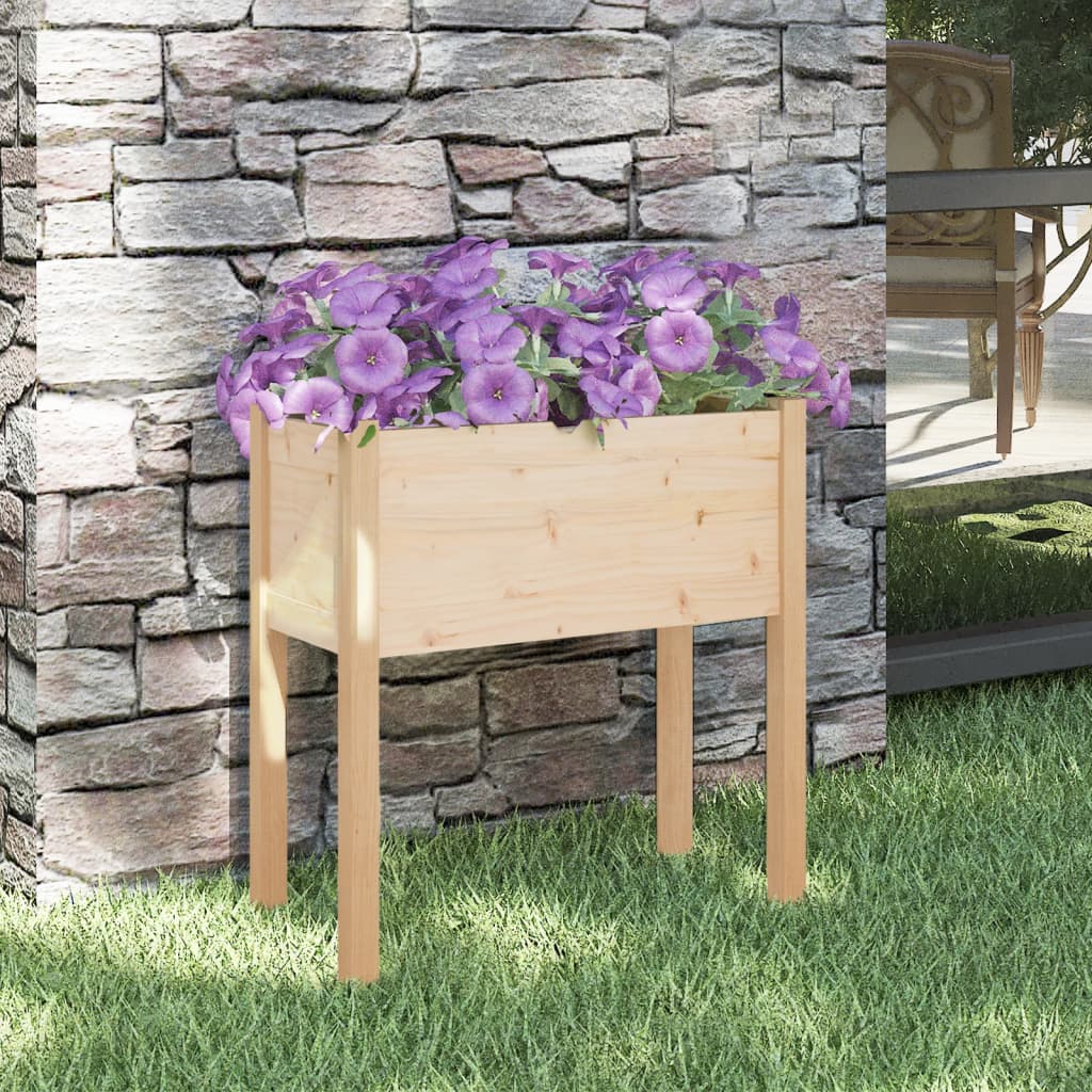 Odlingslådor 2 St 70X31X70 Cm Massiv Furu