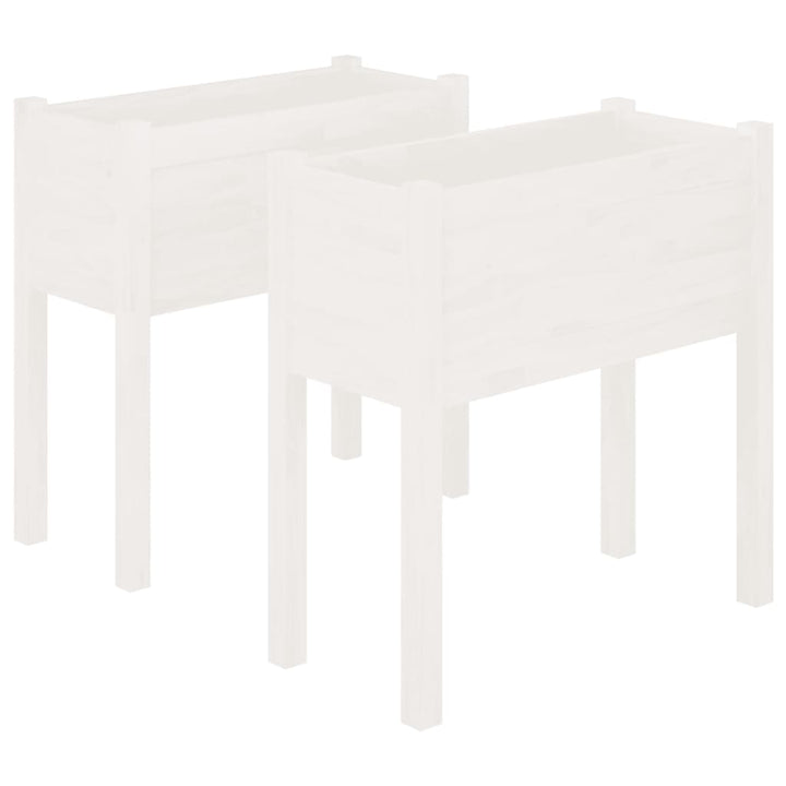 Odlingslådor 2 St 70X31X70 Cm Massiv Furu