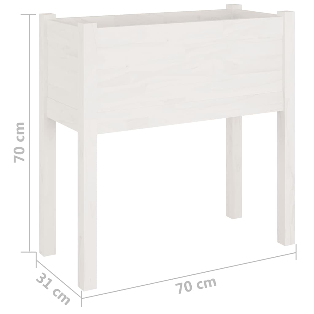 Odlingslådor 2 St 70X31X70 Cm Massiv Furu