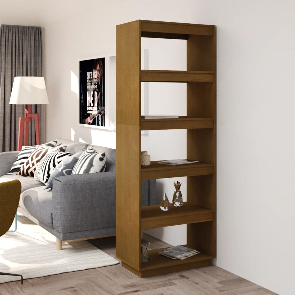Bokhylla/Rumsavdelare 40X35X Massiv Furu