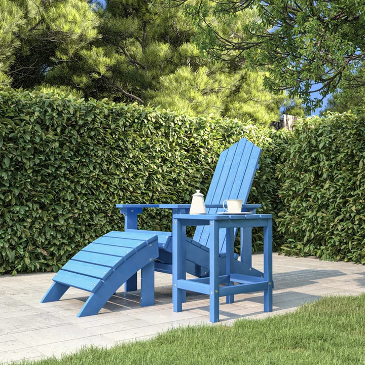 Adirondack Bord Aquablå 38X38X46 Cm Hdpe