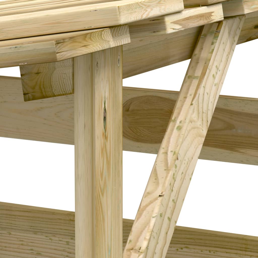 Pergola Med Tak Impregnerad Furu