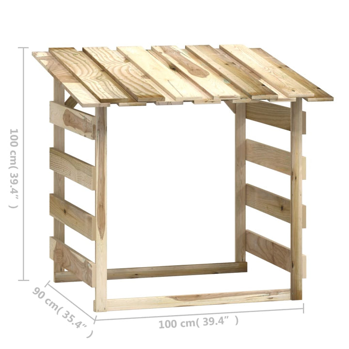 Pergola Med Tak Impregnerad Furu