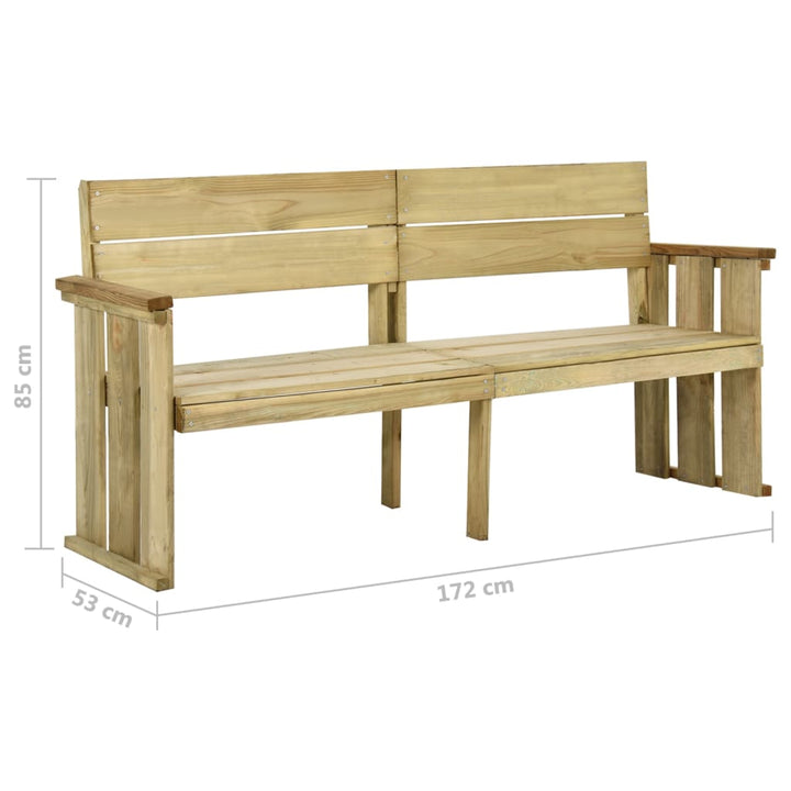 Trädgårdsbänk 172 Cm Impregnerad Furu