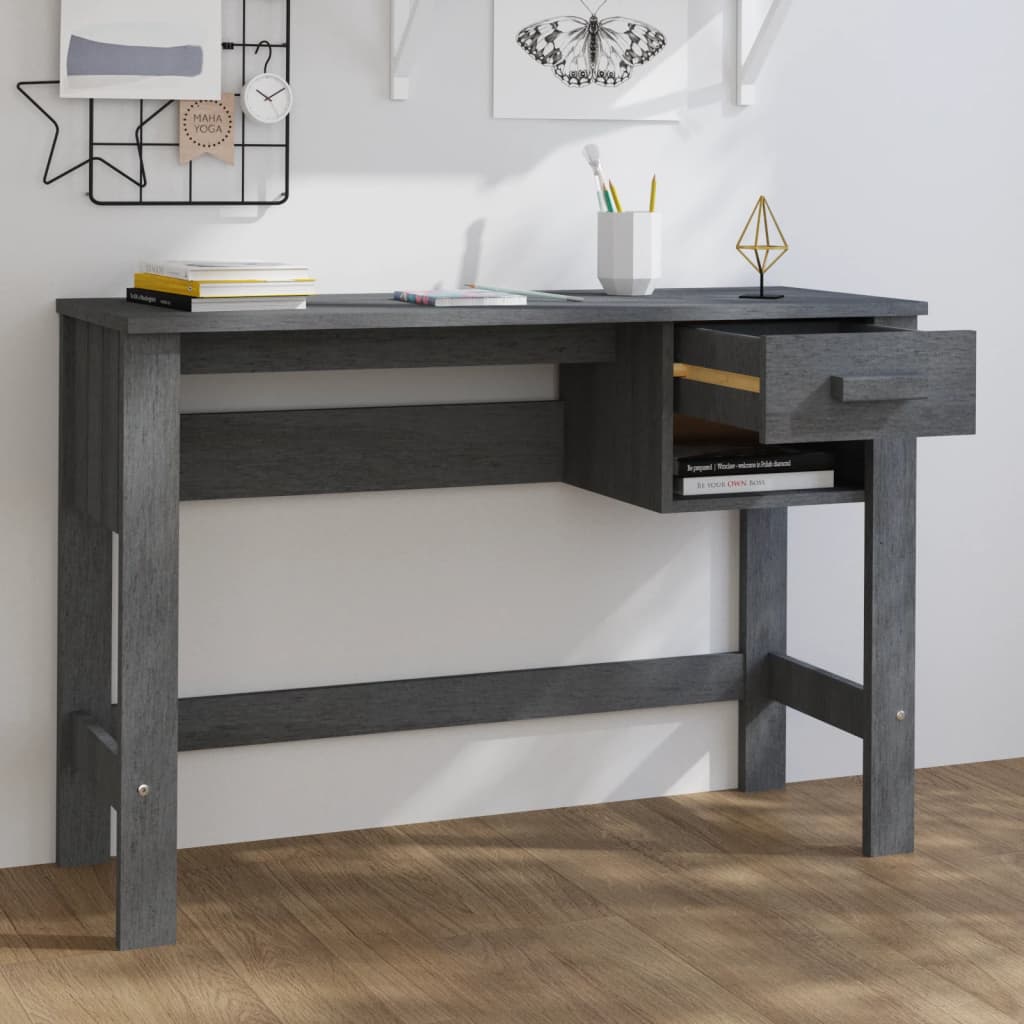 Skrivbord Hamar 110X40X75 Cm Massiv Furu