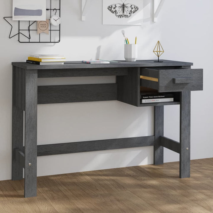 Skrivbord Hamar 110X40X75 Cm Massiv Furu