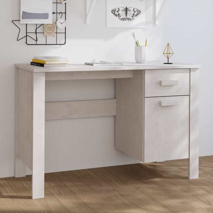 Skrivbord Hamar 113X50X75 Cm Massiv Furu
