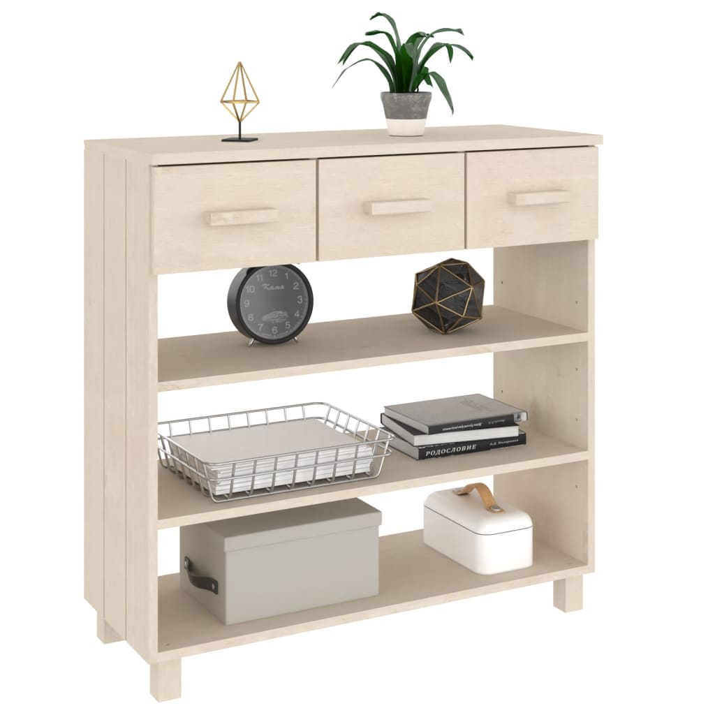 Konsolbord Hamar 90X35X90 Cm Massiv Furu