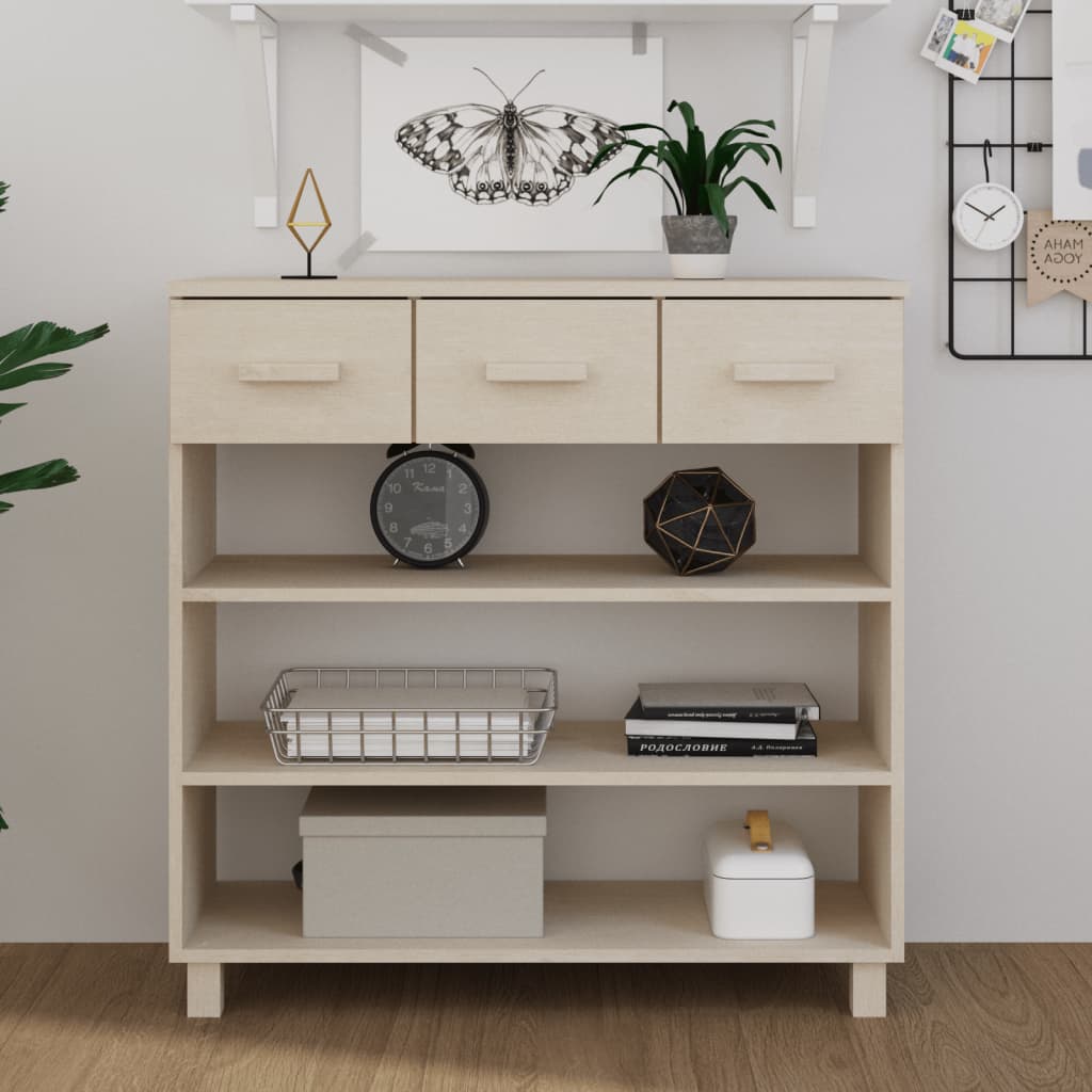 Konsolbord Hamar 90X35X90 Cm Massiv Furu