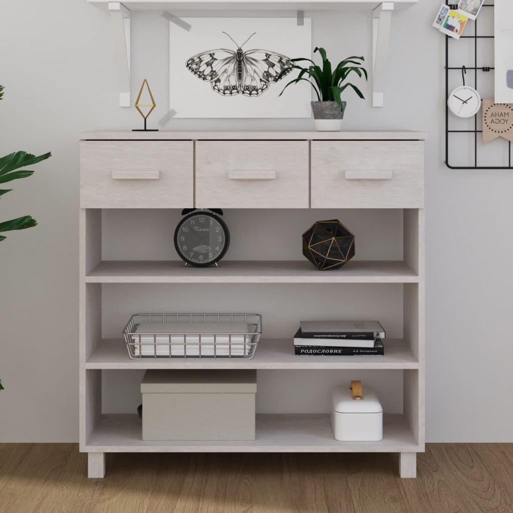 Konsolbord Hamar 90X35X90 Cm Massiv Furu