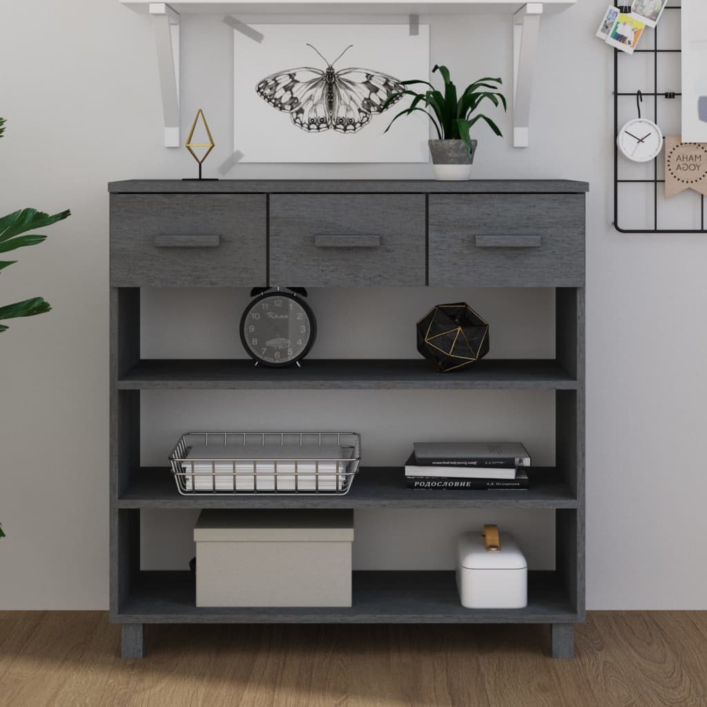 Konsolbord Hamar 90X35X90 Cm Massiv Furu