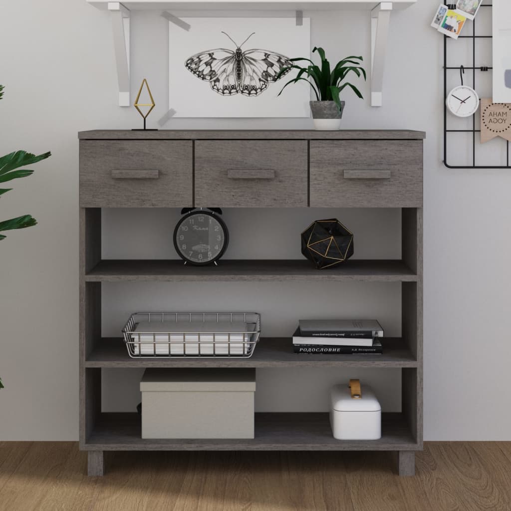 Konsolbord Hamar 90X35X90 Cm Massiv Furu