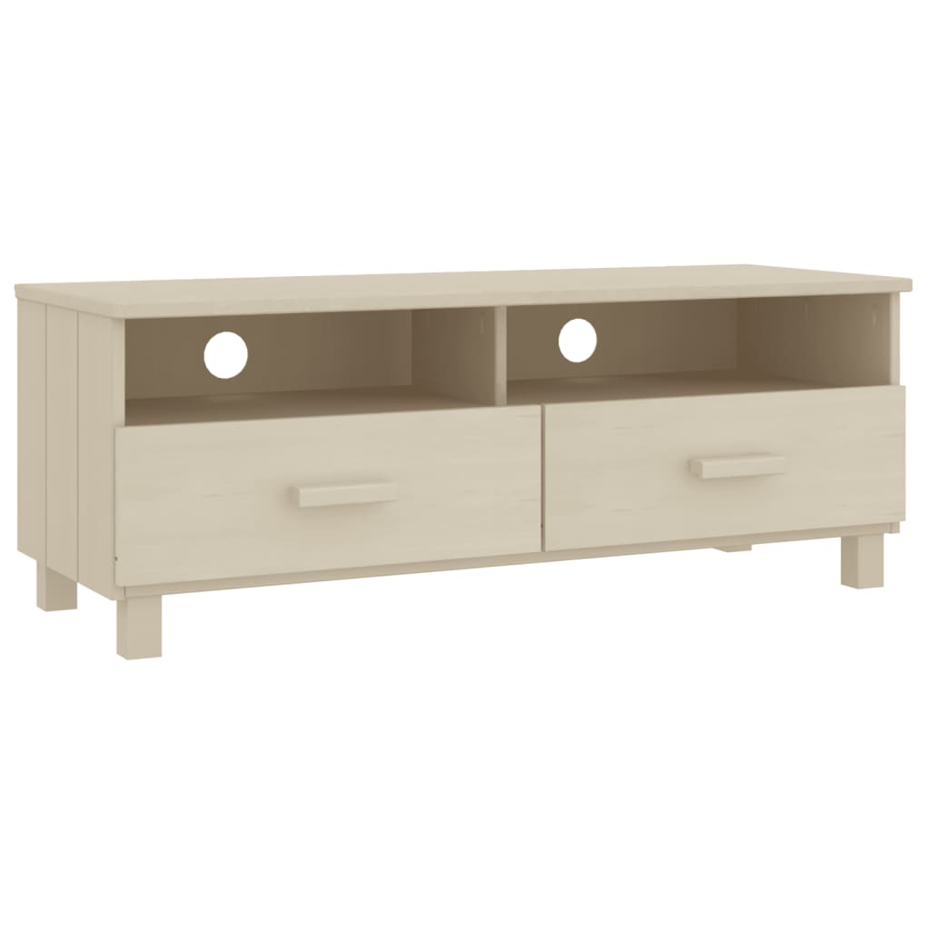 Tv-Bänk Hamar 106X40X40 Cm Massiv Furu