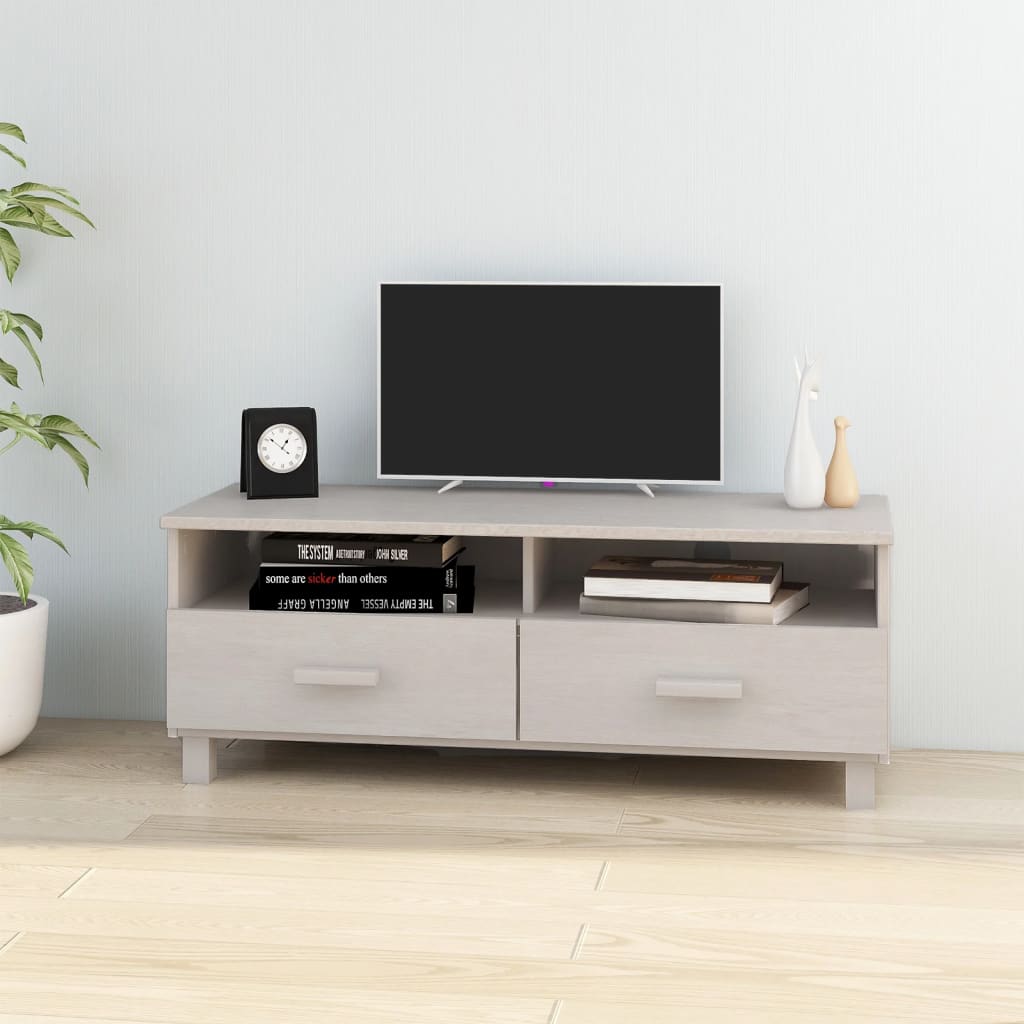 Tv-Bänk Hamar 106X40X40 Cm Massiv Furu