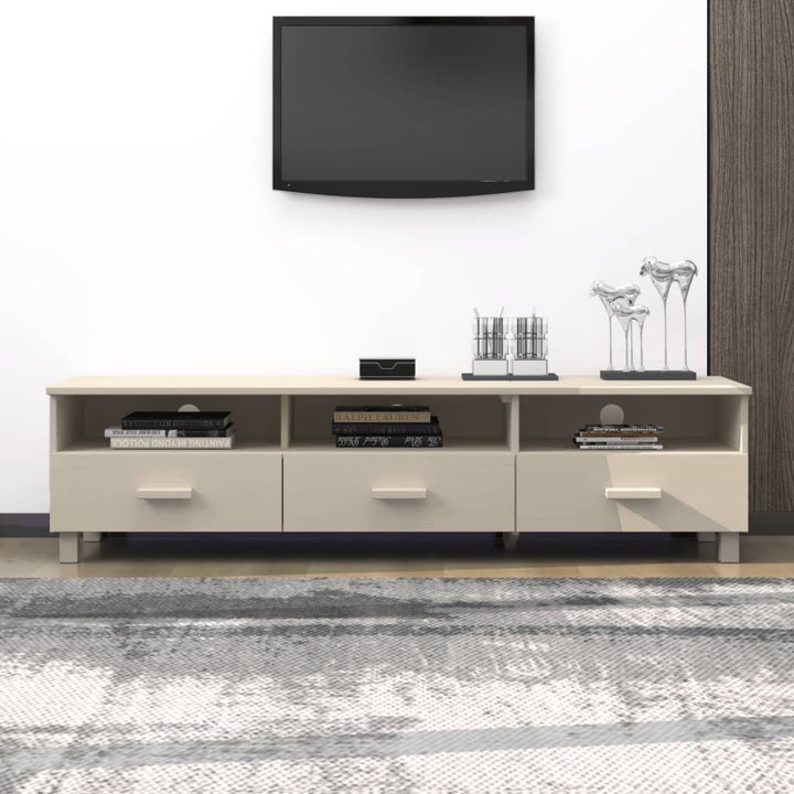 Tv-Bänk Hamar 158X40X40 Cm Massiv Furu