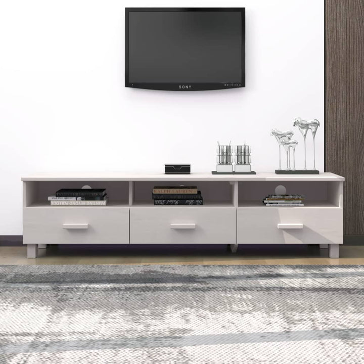 Tv-Bänk Hamar 158X40X40 Cm Massiv Furu