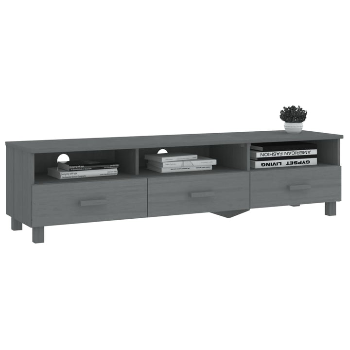 Tv-Bänk Hamar 158X40X40 Cm Massiv Furu