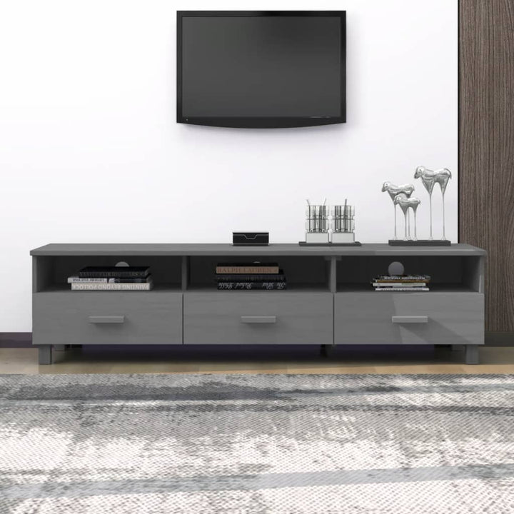 Tv-Bänk Hamar 158X40X40 Cm Massiv Furu