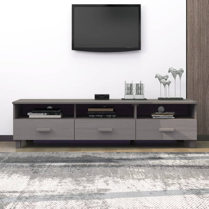 Tv-Bänk Hamar 158X40X40 Cm Massiv Furu