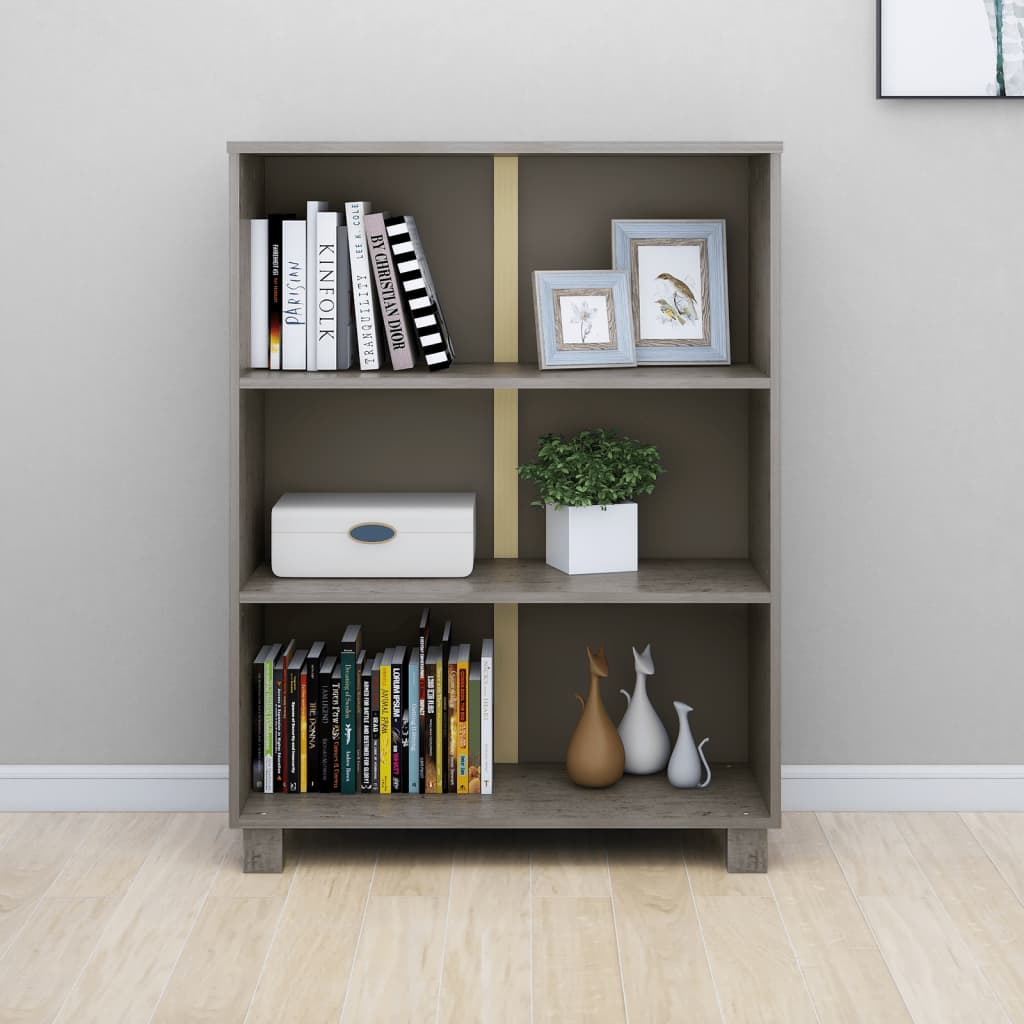 Bokhylla Hamar 85X35X112 Cm Massiv Furu