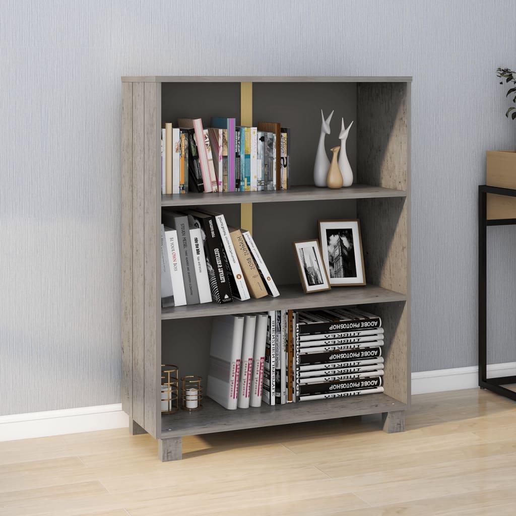Bokhylla Hamar 85X35X112 Cm Massiv Furu