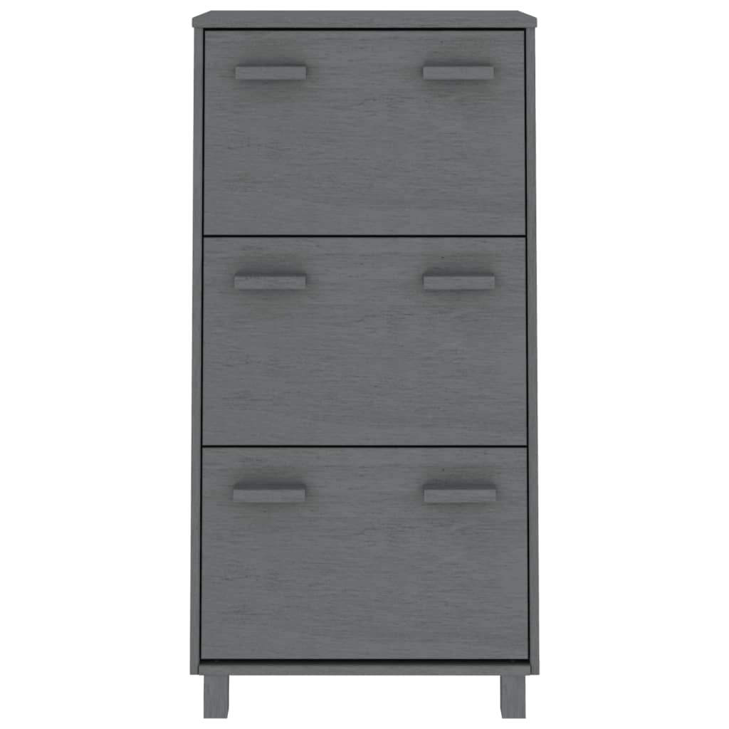 Skoskåp Hamar 59,5X35X117 Cm Massiv Furu