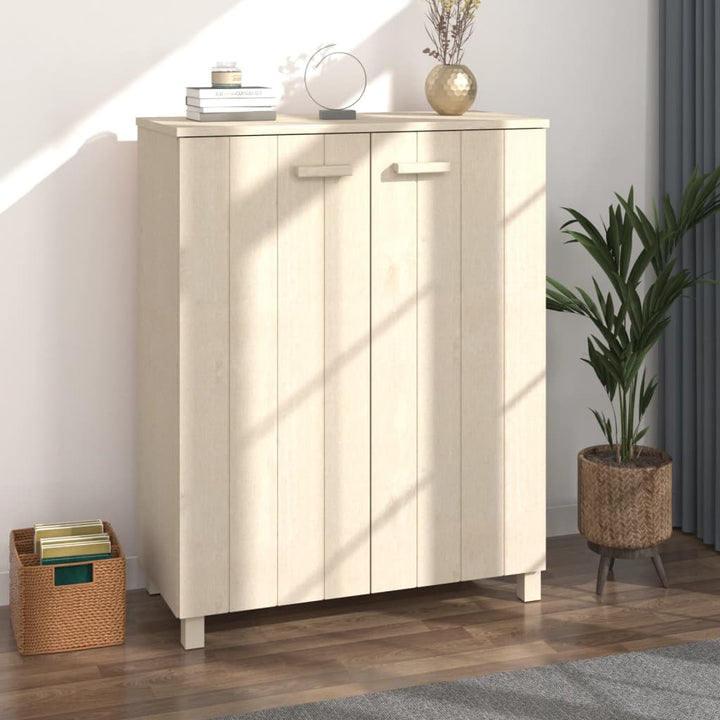 Skoskåp Hamar 85X40X108 Cm Massiv Furu