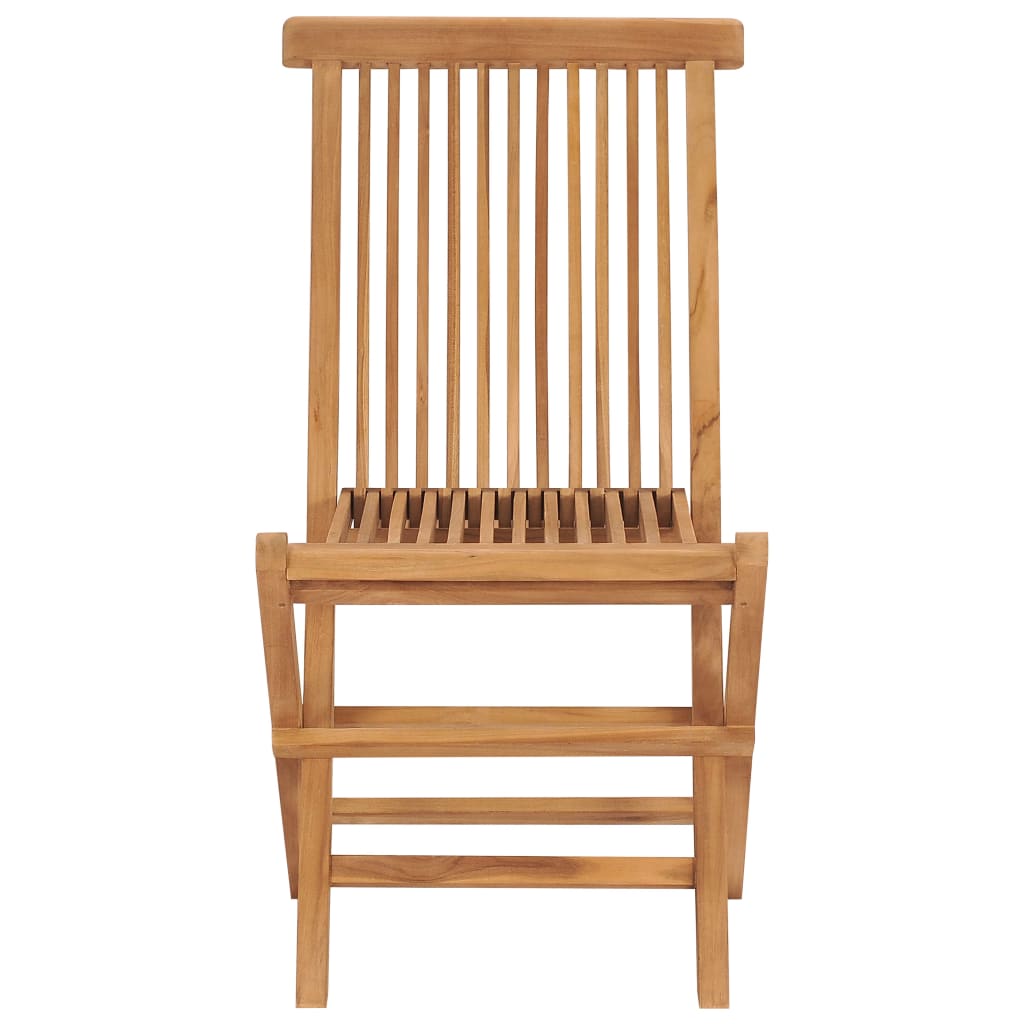 Hopfällbara Trädgårdsstolar 6 St Massiv Teak