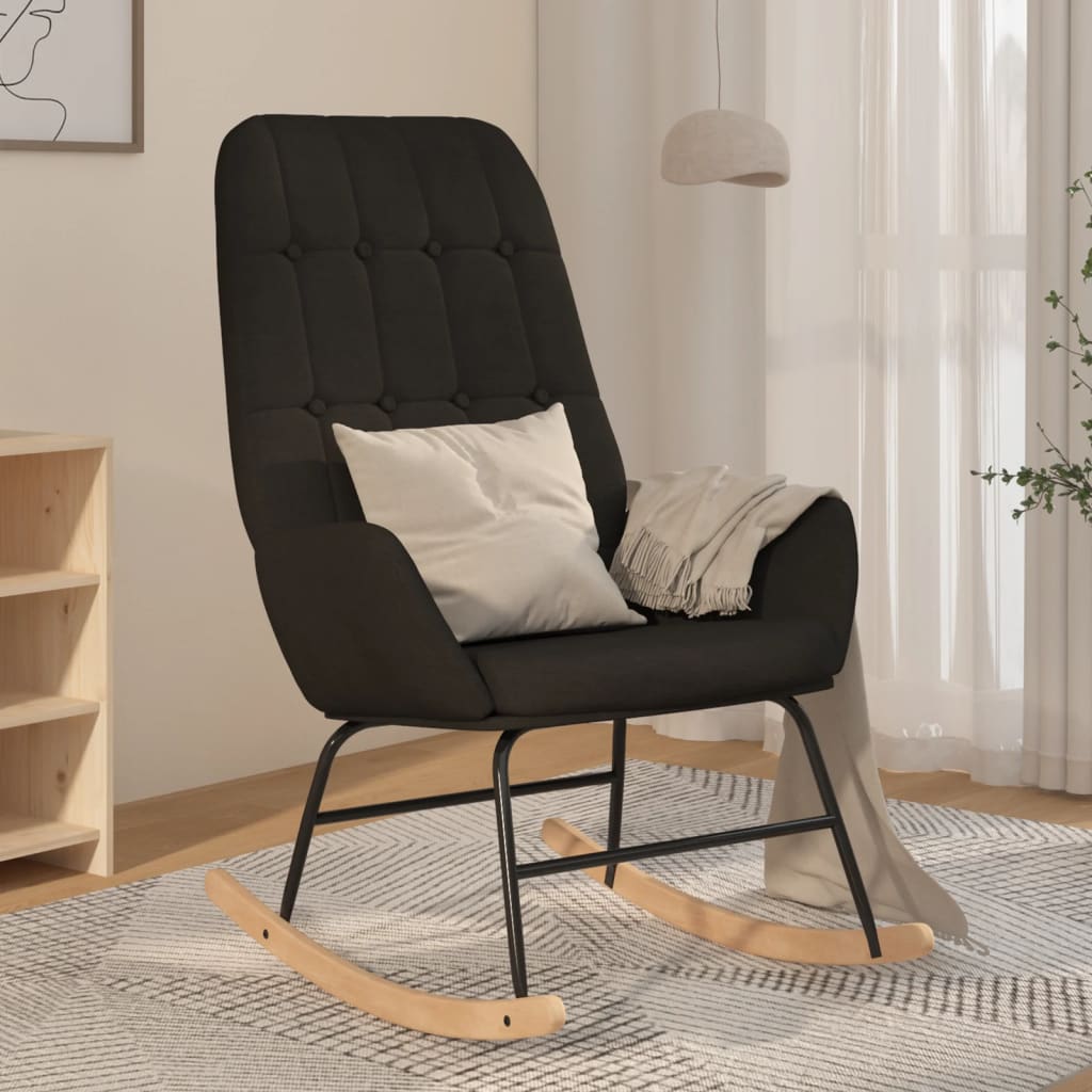 Gungstol Med Fotpall Senaps Tyg