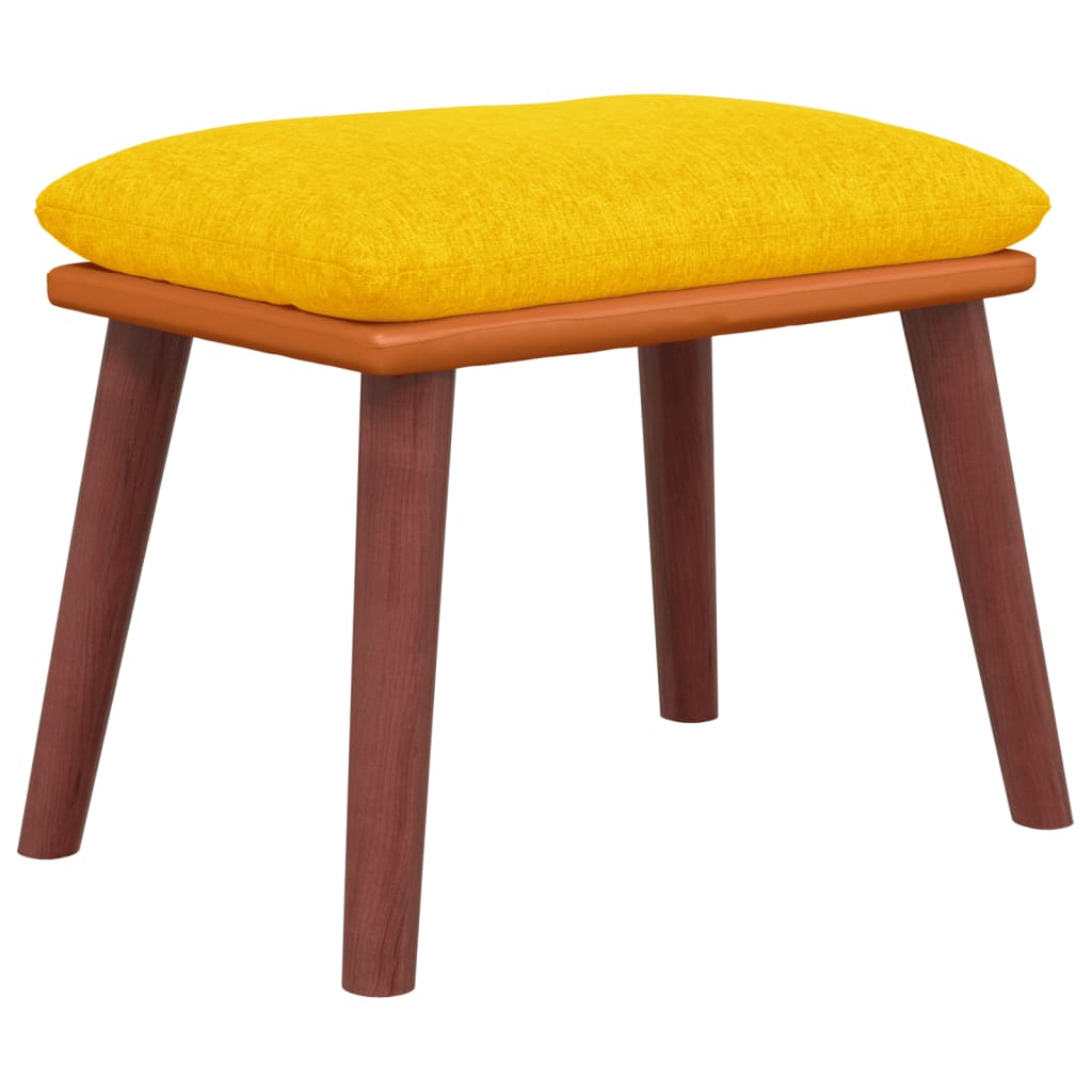 Fotpall Senaps 45X29,5X35 Cm Tyg Och Konstläder