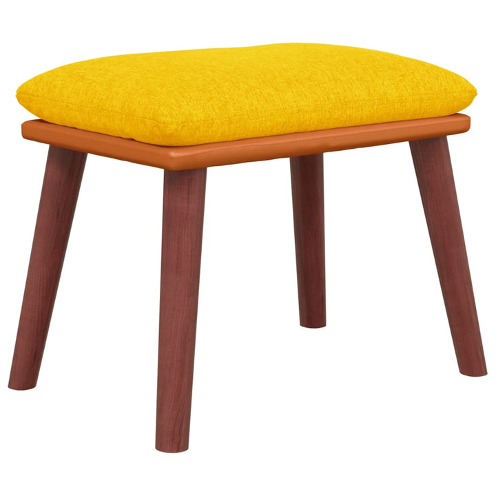 Fotpall Senaps 45X29,5X35 Cm Tyg Och Konstläder
