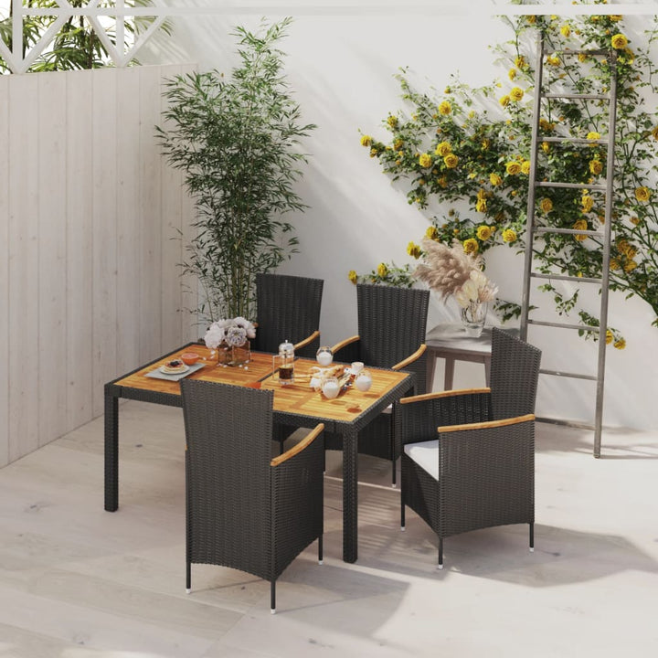 Matgrupp För Trädgården Med Dynor 7 Delar Konstrotting