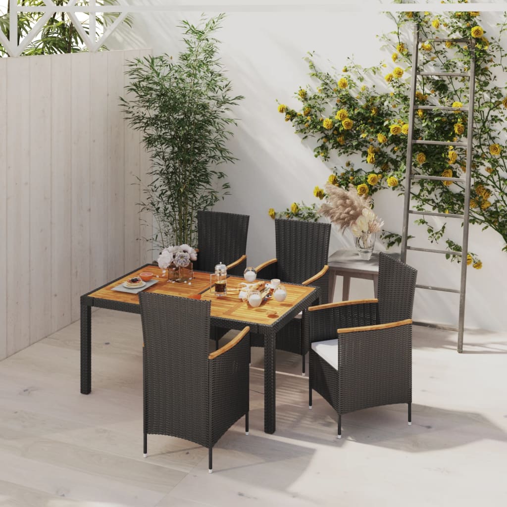 Matgrupp För Trädgården Med Dynor 7 Delar Konstrotting