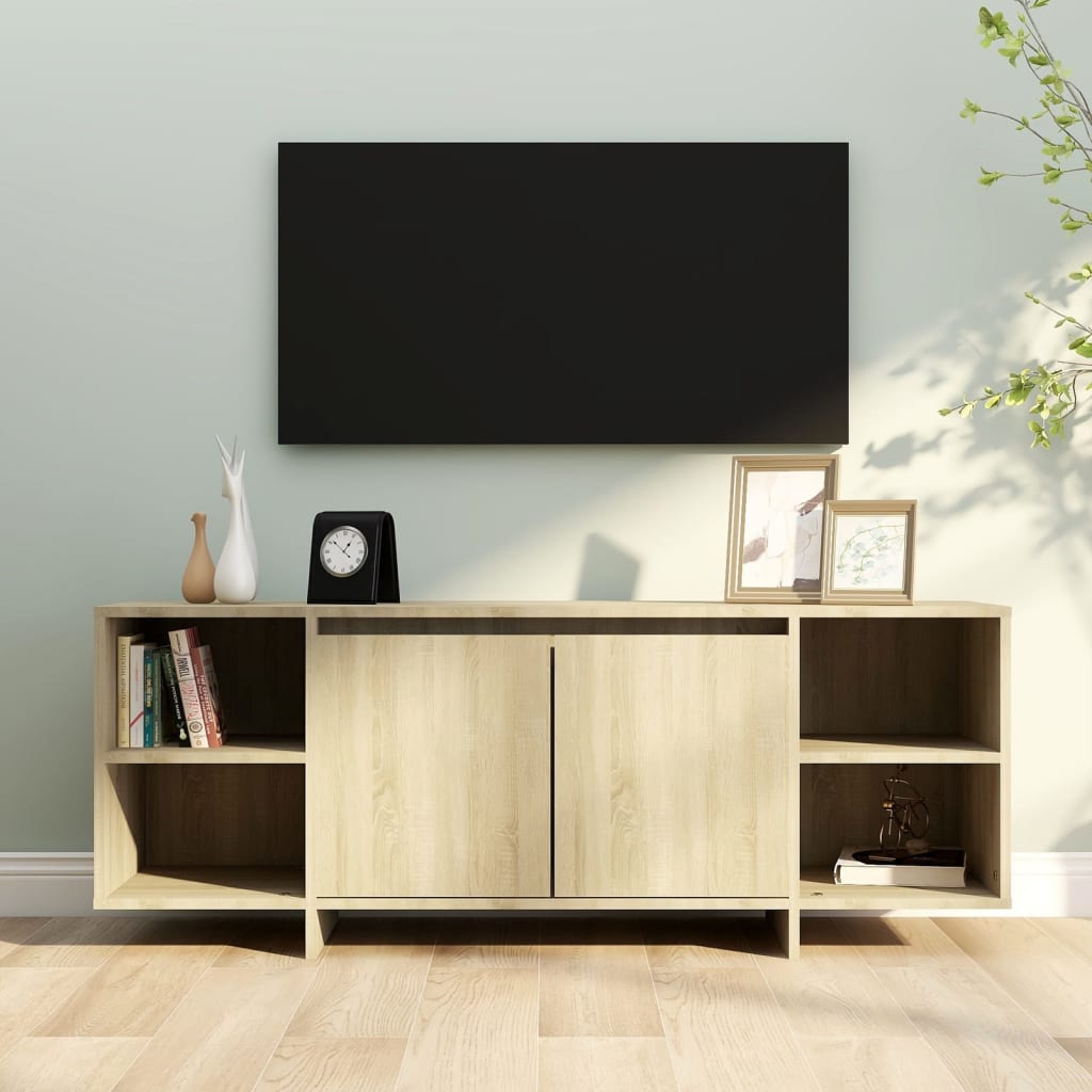 Tv-Bänk Åldrat Trä 130X35X50 Cm Konstruerat Trä