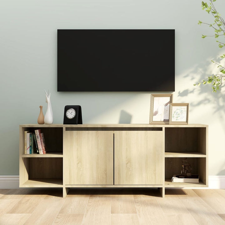 Tv-Bänk Åldrat Trä 130X35X50 Cm Konstruerat Trä