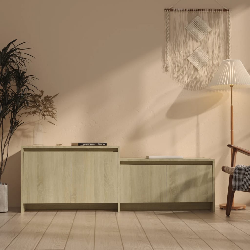 Tv-Bänk 146,5X35X50 Cm Konstruerat Trä